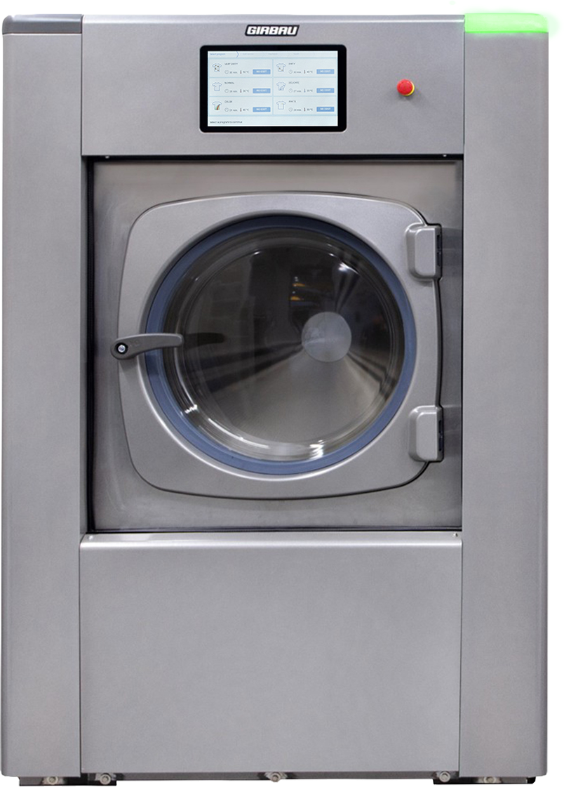 Girbau commercial washing machine with touchscreen control